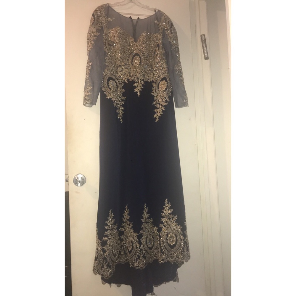 Navy prom dress bought from azaria bridal.